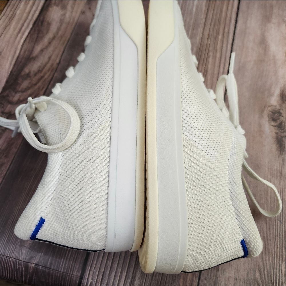 Rothy's The Lace-up Bright white knit sneakers sz 7 - Picture 10 of 14